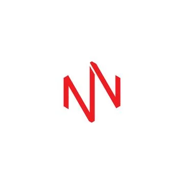 Initial letter NV logo or VN logo vector design template Stock-Illustration