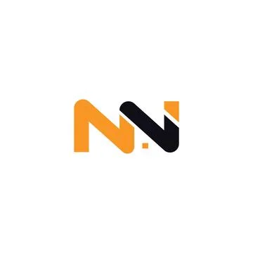 Initial letter NV logo or VN logo vector design template Stock Illustration