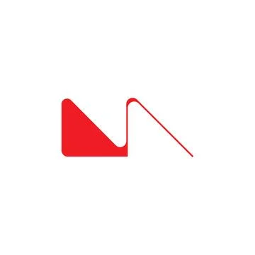 Initial letter NV logo or VN logo vector design template Stock Illustration