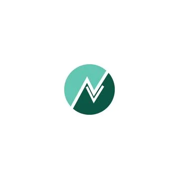 Initial letter NV logo or VN logo vector design template Stock-Illustration