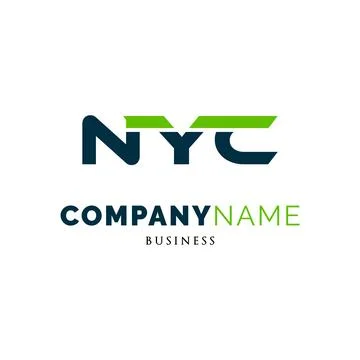 Initial Letter NYC Icon Logo Design Template Stock Illustration