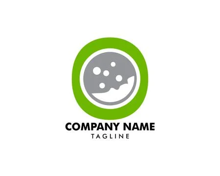Initial Letter O Golf Icon Logo Design Element Stock Illustration