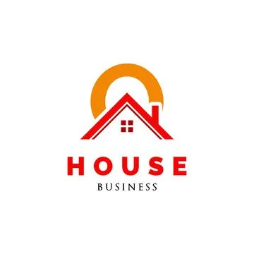 Initial Letter O House or Circle House Icon Logo Design Template Stock Illustration