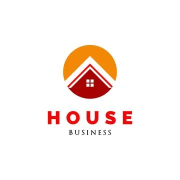 Initial Letter O House or Circle House Icon Logo Design Template Stock Illustration