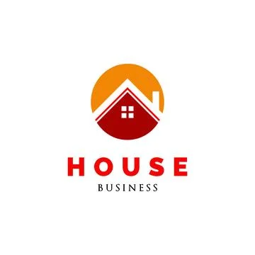 Initial Letter O House or Circle House Icon Logo Design Template Stock Illustration