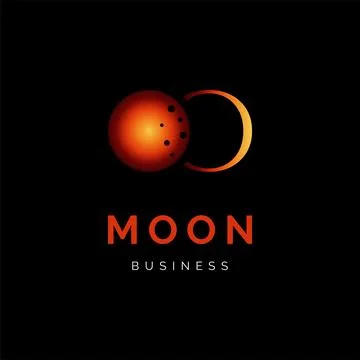 Initial letter O moon icon logo design inspiration Stock Illustration