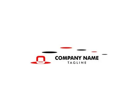 Initial Letter O Stepping Stone Logo Template Design Stock Illustration