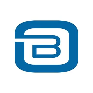 Initial letter ob icon logo design template Stock Illustration