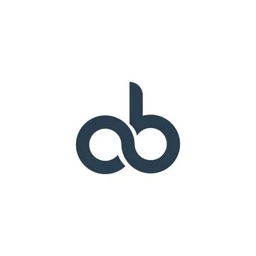 Initial letter OB logo or BO logo vector design template Stock Illustration