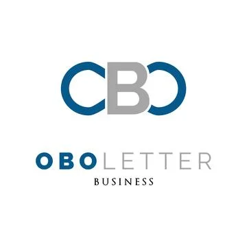 Initial Letter OBO Icon Logo Design Template Stock Illustration