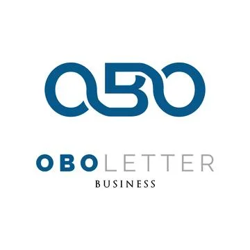 Initial Letter OBO Icon Logo Design Template Stock Illustration