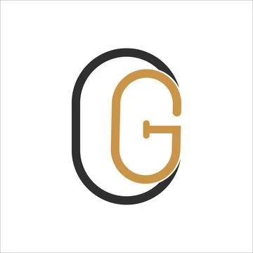 Initial letter OG logo or GO logo vector design template Stock Illustration