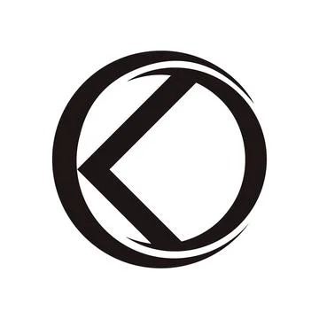 Initial letter OK logo or KO logo vector design template Stock Illustration