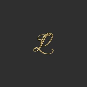 Initial letter OL logo or LO logo vector design template Stock Illustration