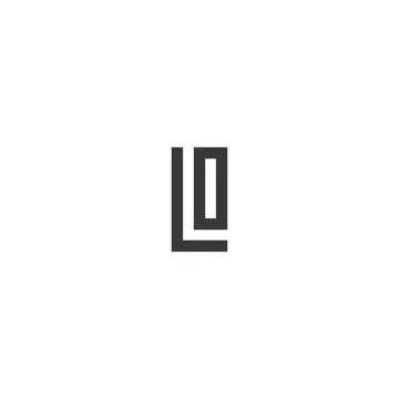 Initial letter OL logo or LO logo vector design template Stock Illustration