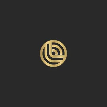 Initial letter OL logo or LO logo vector design template Illustrazione stock