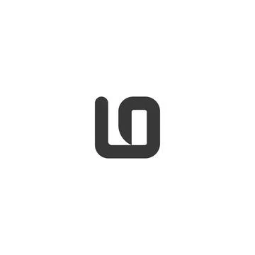 Initial letter OL logo or LO logo vector design template Illustrazione stock