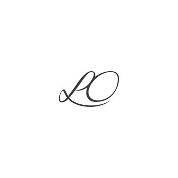 Initial letter OL logo or LO logo vector design template Stock Illustration