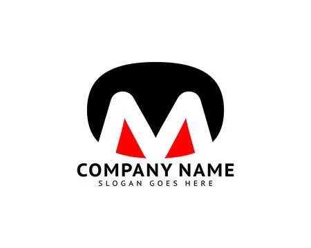 Initial Letter OM Logo Template Design Stock Illustration