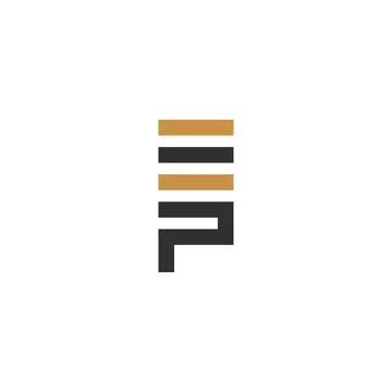 Initial letter P logo or PP logo vector design template Stock Illustration