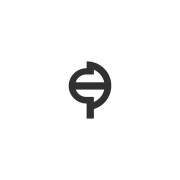 Initial letter P logo or PP logo vector design template Illustrazione stock