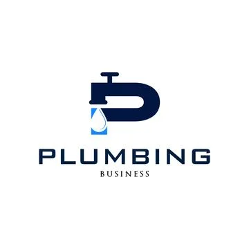 Initial Letter P Plumbing Icon Logo Design Template Ilustração Stock