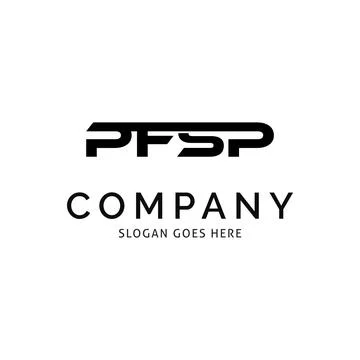 Initial Letter PFSP Icon Vector Logo Template Illustration Design Stock Illustration