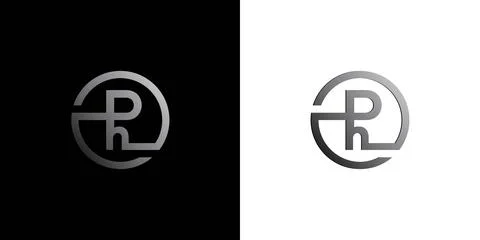 The initial letter Ph logo design modern and professional 1 Illustrazione stock