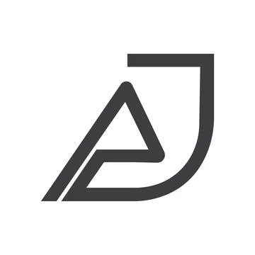 Initial letter pj logo or jp logo vector design template Stock Illustration