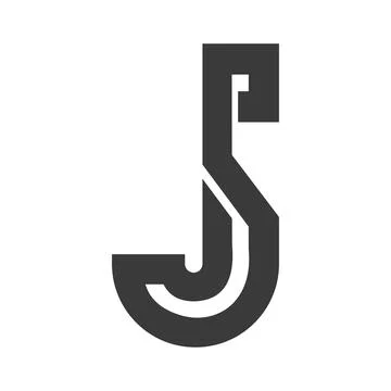 Initial letter pj logo or jp logo vector design template Stock Illustration