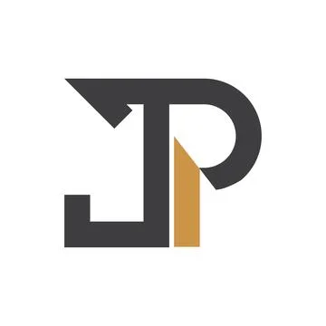 Initial letter pj logo or jp logo vector design template Stock Illustration