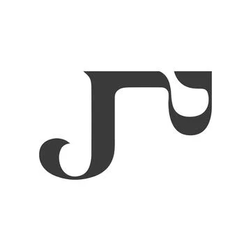 Initial letter pj logo or jp logo vector design template Stock Illustration