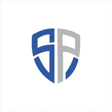Initial letter PS logo or SP logo vector design template Stock Illustration