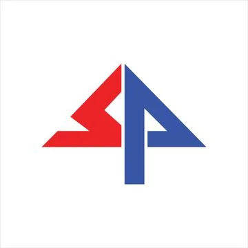 Initial letter PS logo or SP logo vector design template Stock Illustration