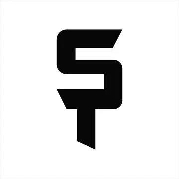 Initial letter PS logo or SP logo vector design template Stock Illustration