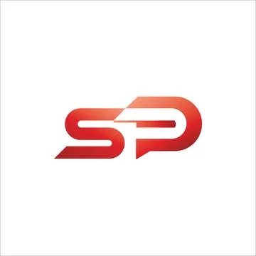 Initial letter PS logo or SP logo vector design template Stock Illustration