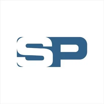 Initial letter PS logo or SP logo vector design template Illustrazione stock