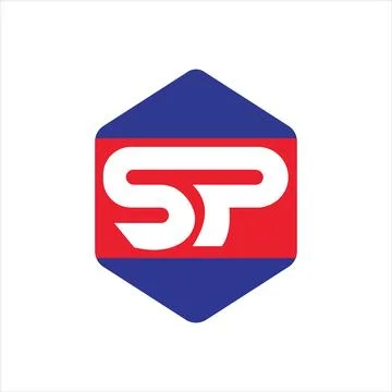 Initial letter PS logo or SP logo vector design template Stock Illustration