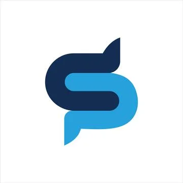 Initial letter PS logo or SP logo vector design template Stock Illustration