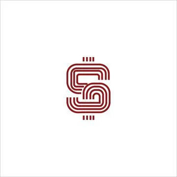 Initial letter PS logo or SP logo vector design template Stock Illustration