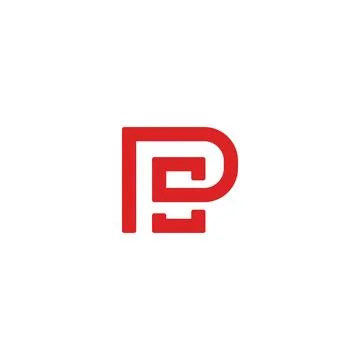 Initial Letter PS Logo Template Design Stock Illustration