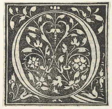 Initial letter Q ca. 1495 Anonymous, Italian, 15th century. Initial letter .. Foto stock
