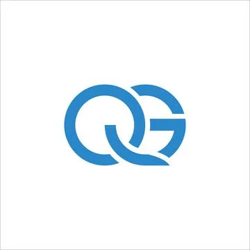 Initial letter QG logo or GQ logo vector design template Stock Illustration