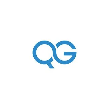 Initial letter QG logo or GQ logo vector design template Stock Illustration