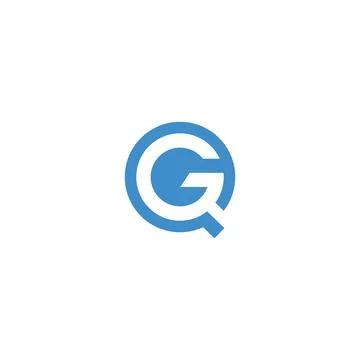Initial letter QG logo or GQ logo vector design template Stock Illustration