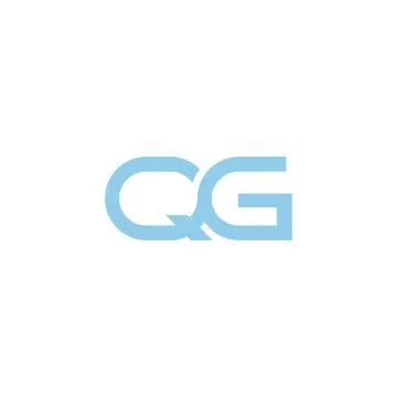 Initial letter QG logo or GQ logo vector design template Stock Illustration