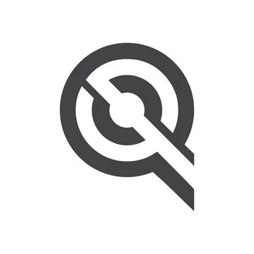 Initial letter QS logo or SQ logo vector design template Stock Illustration