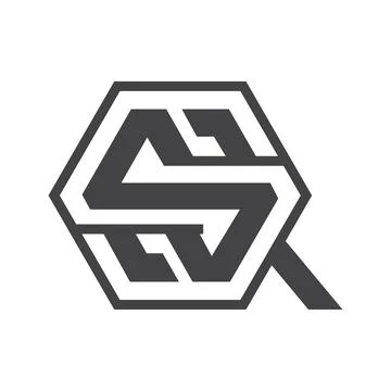 Initial letter QS logo or SQ logo vector design template Stock Illustration
