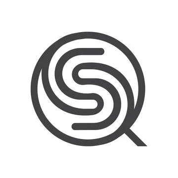 Initial letter QS logo or SQ logo vector design template Stock Illustration