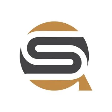 Initial letter QS logo or SQ logo vector design template Stock Illustration